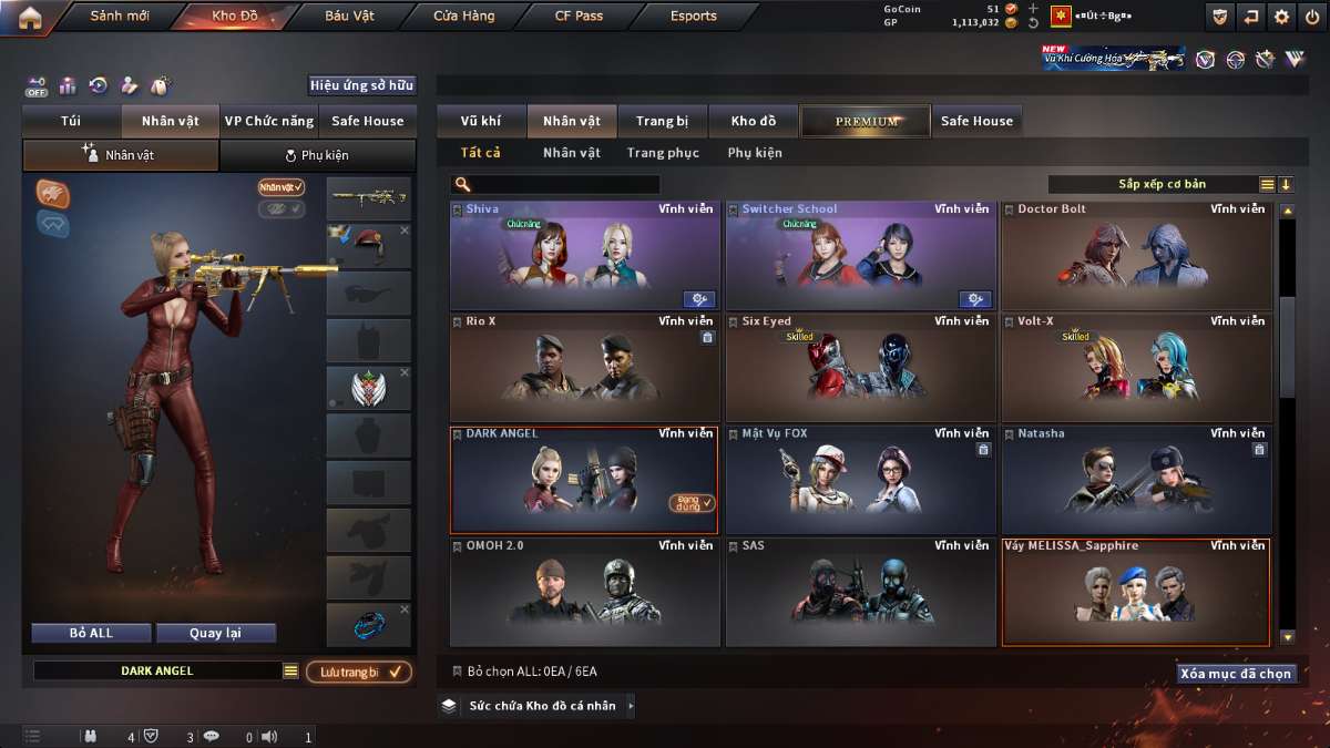 shop acc cf uy tin gia re